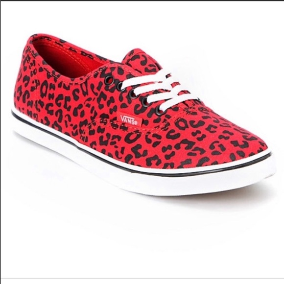 Red and Black Print Vans (6.5) - Picture 8 of 8